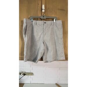 Callaway Golf Shorts Men's 38 Gray Textured Chevron Performance Stretch